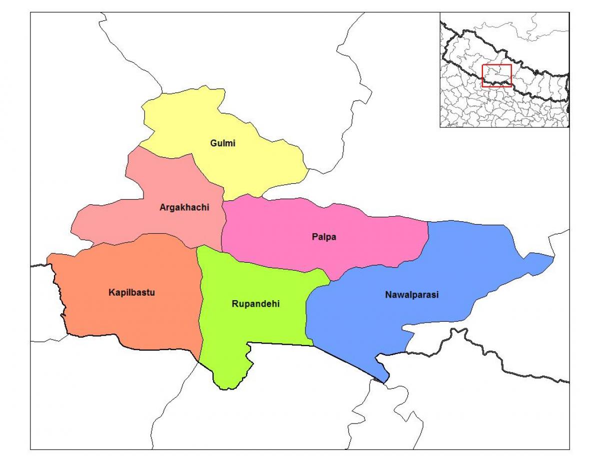 Mapa de rupandehi nepal