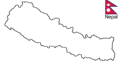 Mapa de dibujar un nepal