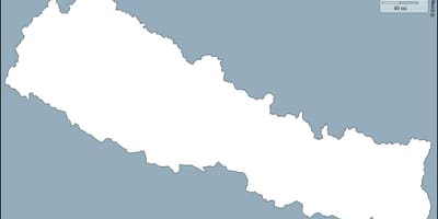 Mapa en blanco de nepal