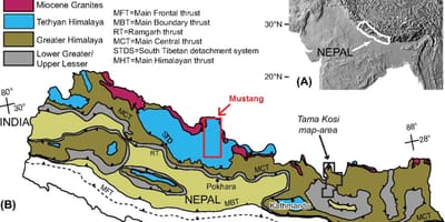 Mapa geológico de la nepa