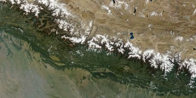 Mapa de satélite de nepal en vivo
