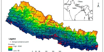 Mapa de nepal climático