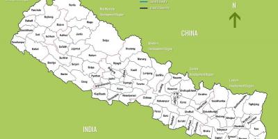 Un mapa de nepal