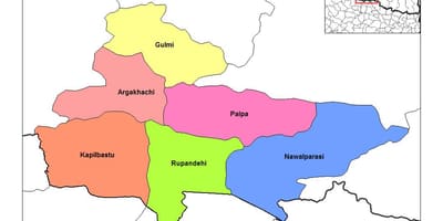 Mapa de rupandehi nepal